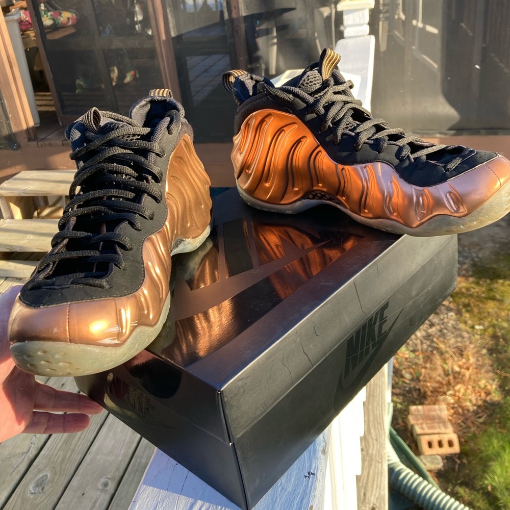 Nike Air Foamposite One Copper Mens size 9.5 - Picture 5 of 16